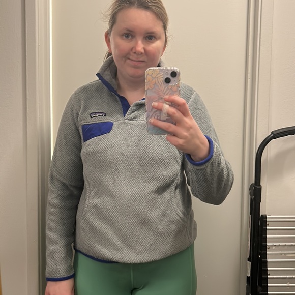 Women’s Patagonia Re-Tool Snap-T Fleece Pullover - Size Small, Grey & Blue. - Picture 5 of 5